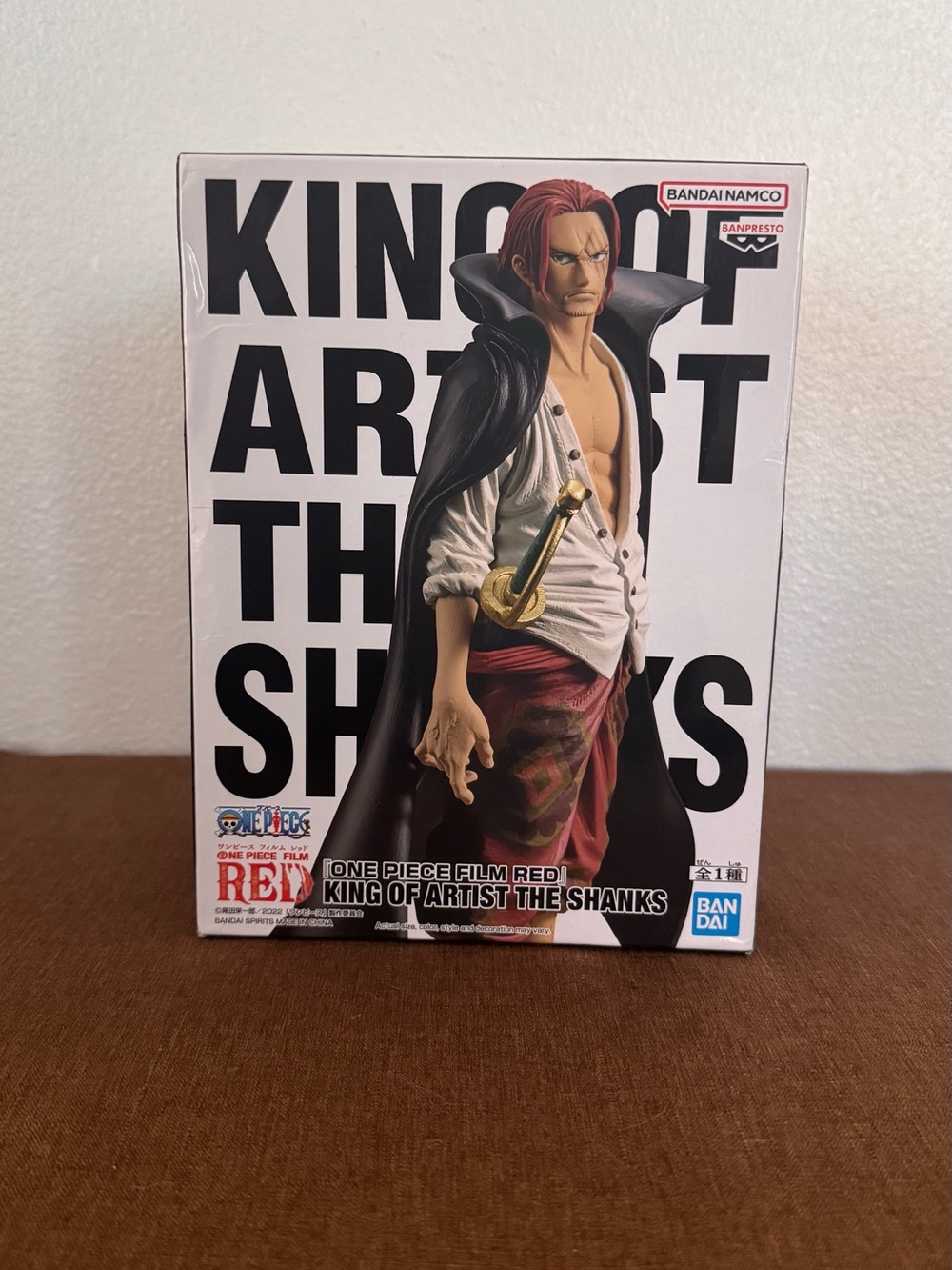 Bandai Namco "King of Artist The Shanks" One Piece Figure - Red, Black, White